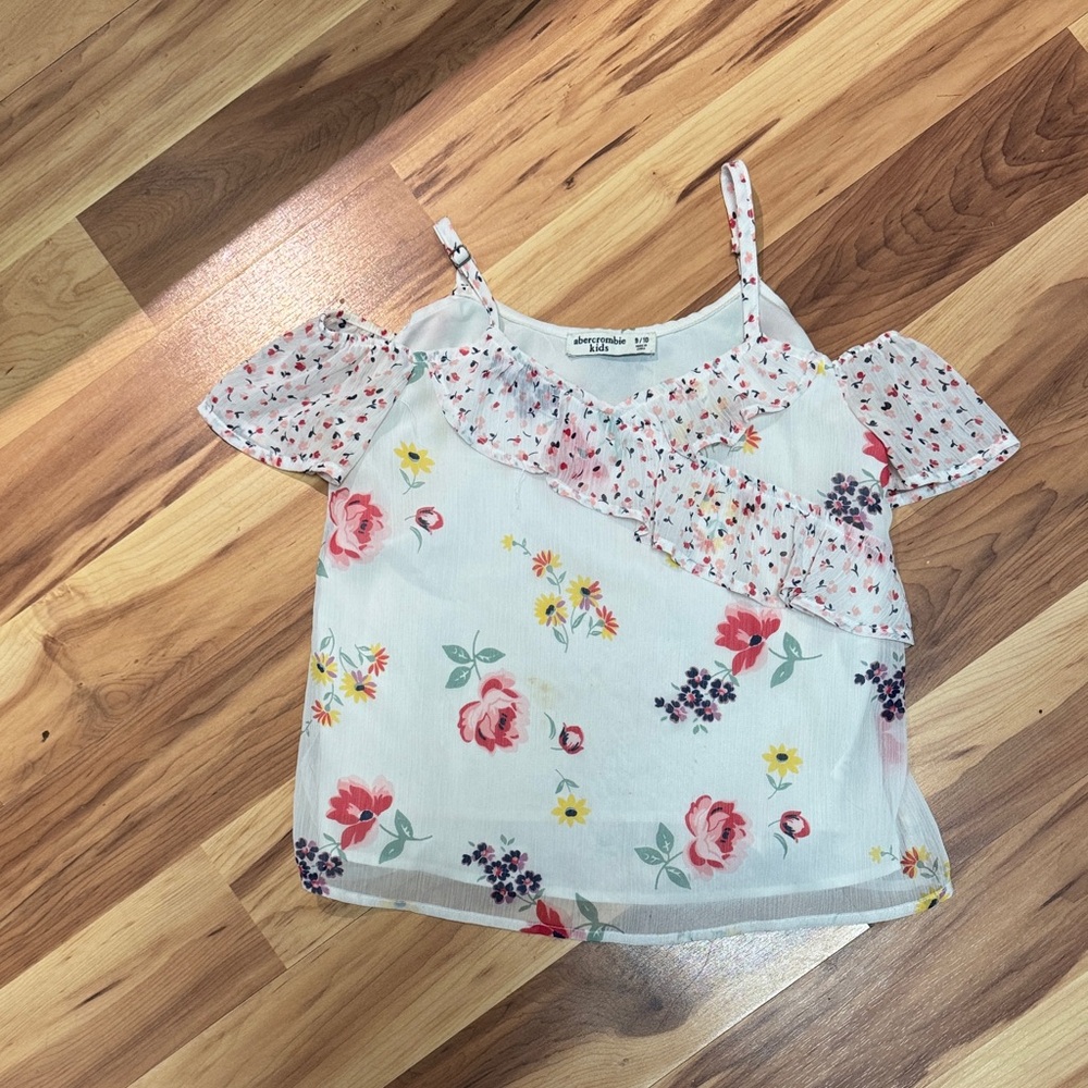 Abercrombie Kids Floral Ruffle Blouse